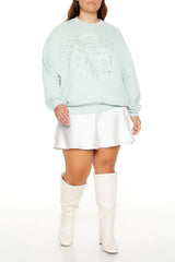 Plus Size Beaded Sagittarius Pullover | Forever 21 US