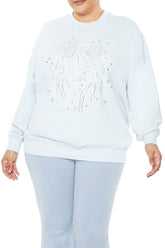 Plus Size Beaded Gemini Pullover | Forever 21 near me