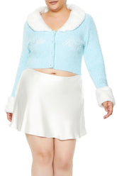 Plus Size Faux Fur Hello Kitty Cardigan Sweater | Forever 21 discount