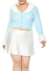 Plus Size Faux Fur Hello Kitty Cardigan Sweater | Forever 21 discount