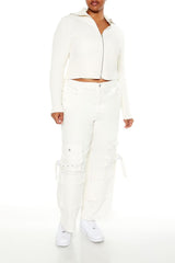 Plus Size Cropped Zip-Up Sweater | Forever 21 discount