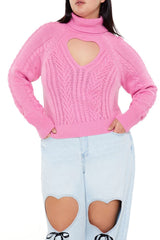Plus Size Heart Cutout Sweater | Forever 21 outlet