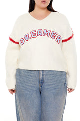 Plus Size Dreamer Fuzzy Knit Sweater | Forever 21 discount