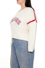 Plus Size Dreamer Fuzzy Knit Sweater | Forever 21 discount