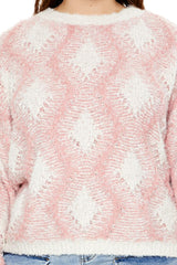 Plus Size Marled Diamond Knit Sweater | Forever 21 US