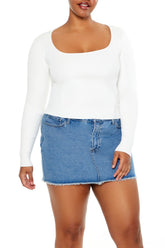 Plus Size Ribbed Sweater-Knit Top | Forever 21 US