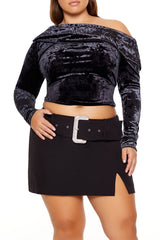 Plus Size Velvet Off-the-Shoulder Top | Forever 21 sale