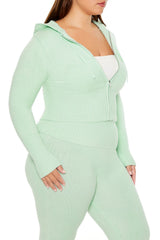 Plus Size Zip-Up Hooded Sweater | Forever 21 near me