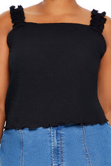 Plus Size Ruffle-Strap Tank Top | Forever 21 US