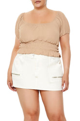 Plus Size Ribbed Knit Crop Top | Forever 21 outlet