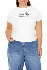 Plus Size Snow City Baby Tee | Forever 21 online