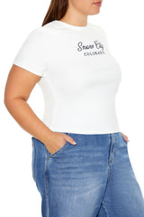 Plus Size Snow City Baby Tee | Forever 21 online