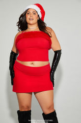 Plus Size Mean Girls Faux Fur Sweater-Knit Cami | Forever 21 sale