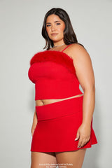 Plus Size Mean Girls Faux Fur Sweater-Knit Cami | Forever 21 sale