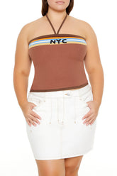 Plus Size NYC Halter Crop Top | Forever 21 on sale