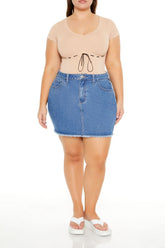Plus Size Seamless Ribbon-Trim Bodysuit | Forever 21 on sale