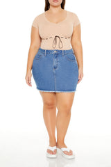 Plus Size Seamless Ribbon-Trim Bodysuit | Forever 21 on sale