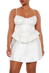 Plus Size Glitter V-Hem Bustier Cami | Forever 21 near me