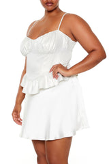 Plus Size Glitter V-Hem Bustier Cami | Forever 21 near me