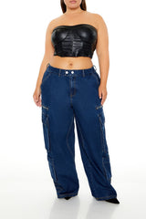 Plus Size Faux Leather Tube Top | Forever 21 on sale