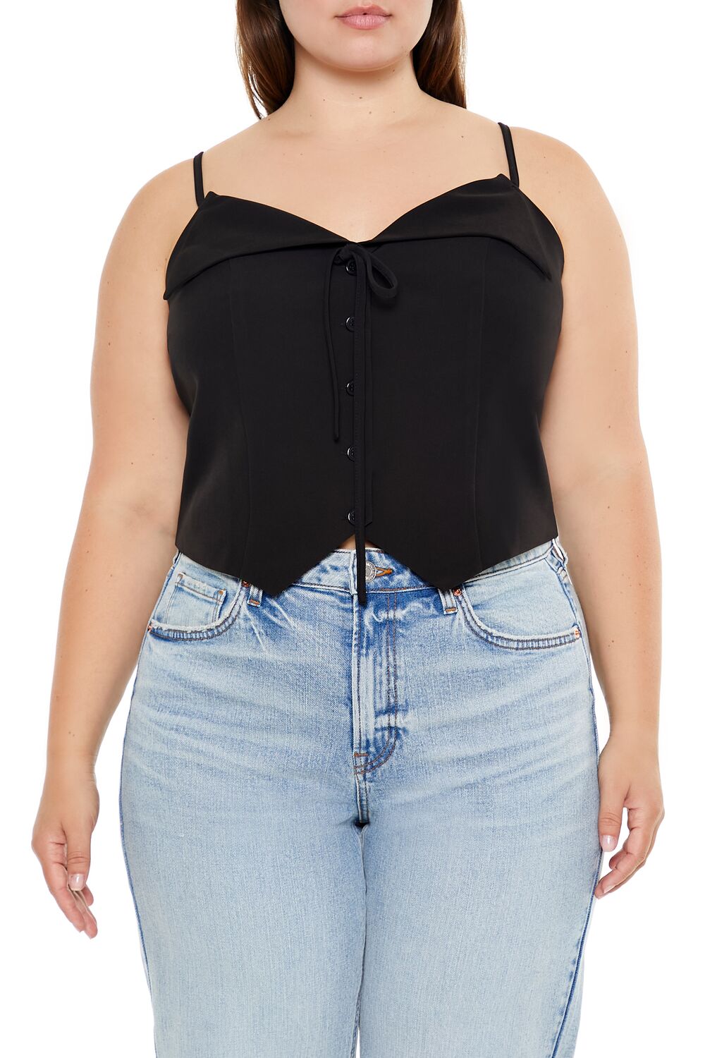 Plus Size Button-Front Cropped Cami | Forever 21 outlet