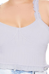 Plus Size Ruffle Sweater-Knit Cami | Forever 21 on sale