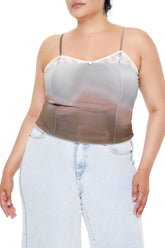 Plus Size Gradient Cropped Cami | Forever 21 US