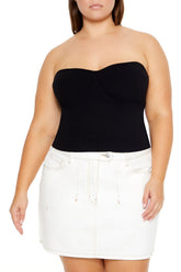 Plus Size Sweater-Knit Tube Top | Forever 21 US