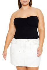Plus Size Sweater-Knit Tube Top | Forever 21 US