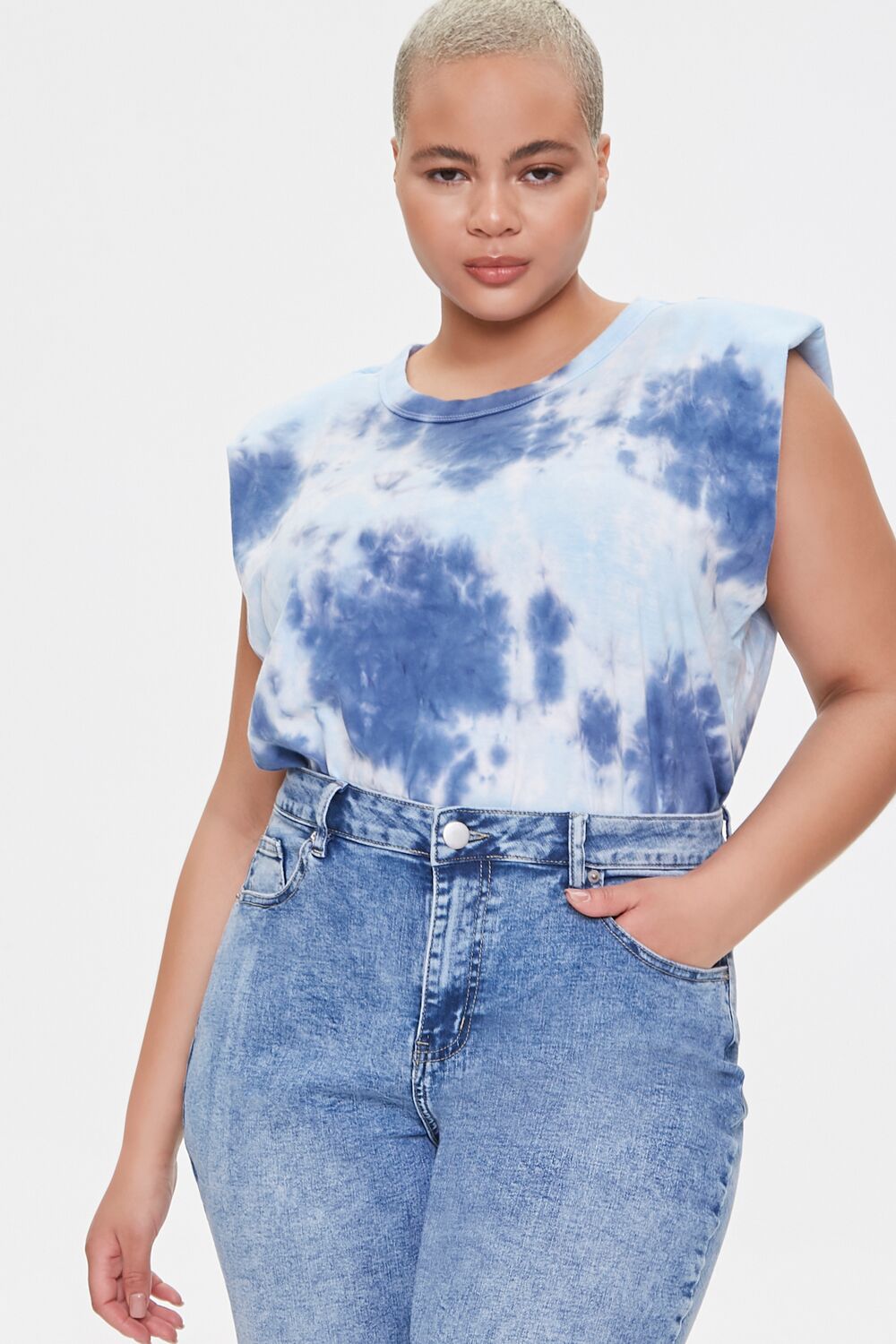 Padded Tie-Dye Muscle Tee | Forever 21 outlet