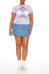 Plus Size Keep Shining Tie-Dye Tee | Forever 21 online