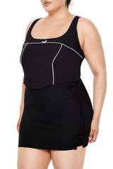 Plus Size Two-Tone Bow Crop Top | Forever 21 discount