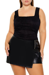 Plus Size Lace-Up Lace Top | Forever 21 outlet