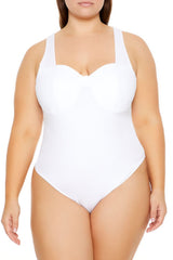 Plus Size Ponte Knit Thong Bodysuit | Forever 21 discount
