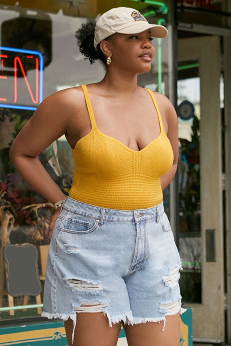 Plus Size Sweater-Knit Cropped Cami | Forever 21 outlet
