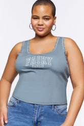 Plus Size Fairy Graphic Tank Top | Forever 21 on sale