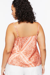Plus Size Baroque Print Satin Cami | Forever 21 discount