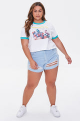 Plus Size Moxi Skates Ringer Tee | Forever 21 on sale