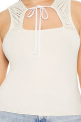 Plus Size Ruched Cutout Tank Top | Forever 21 online