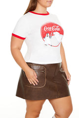Plus Size Coca-Cola Ringer Baby Tee | Forever 21 near me