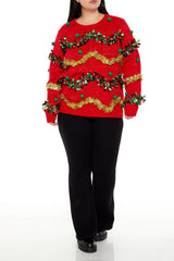 Plus Size Garland Pom Pom Sweater | Forever 21 outlet