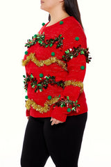 Plus Size Garland Pom Pom Sweater | Forever 21 outlet