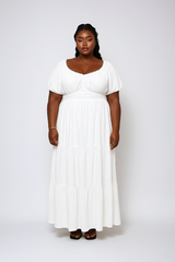 Plus Size Tiered Puff-Sleeve Maxi Dress | Forever 21 discount