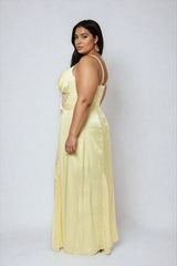 Plus Size Satin Lace Inset Maxi Dress | Forever 21 US