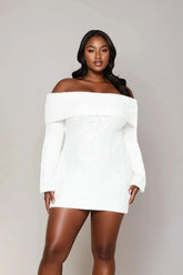 Plus Size Cable Knit Mini Sweater Dress | Forever 21 online