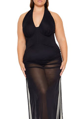 Plus Size Sheer Halter Maxi Dress | Forever 21 sale