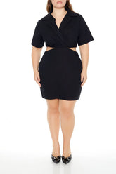 Plus Size Surplice Cutout Mini Dress | Forever 21 online