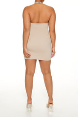 Plus Size Contour Sculpt Halter Mini Dress | Forever 21 online