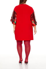 Plus Size Sequin Christmas Lights T-Shirt Dress | Forever 21 on sale
