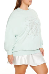 Plus Size Beaded Aquarius Pullover | Forever 21 sale